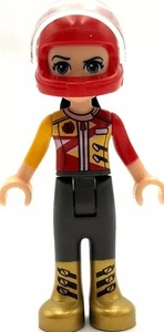 Lego Nuevos Amigos Pantalones Vicky con Botas Doradas Rojo y Amarillo Chaqueta de Carreras Figura - Imagen 1 de 1