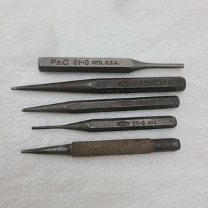 P & C y otros maquinistas CENTER PIN PUNCH Lote Fabricante de herramientas Punzones Lote mixto ☆EE. UU. - Imagen 1 de 6