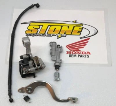 OEM Nissin Honda 2007-2025 CRF150R Rear Brake Master Cylinder Caliper Pedal Line - Image 1 of 4