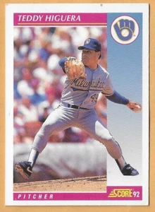 Teddy Higuera Milwaukee Brewers #126 - Puntuación casi nueva-como nueva 1992 - Imagen 1 de 2