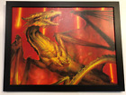 Shivan Dragon Art Print on Canvas 39/250 by Donato Giancola WOTC 2005 26"x20.5"