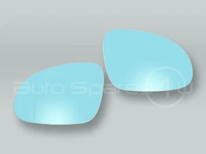 PAR de espejo retrovisor de puerta azul térmico y placa de respaldo para VW Passat 2005-2010 - Imagen 1 de 2