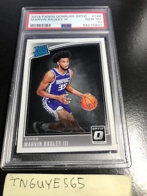 2018 Panini NBA Donruss Kings Marvin Bagley III ROOKIE RC #168 PSA 10 GEM MINT - Image 1 of 4
