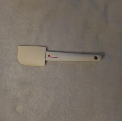 Tupperware Silicone Spatula A TIME TO SHINE 1997 White USA Vintage Collector  - Image 1 of 4