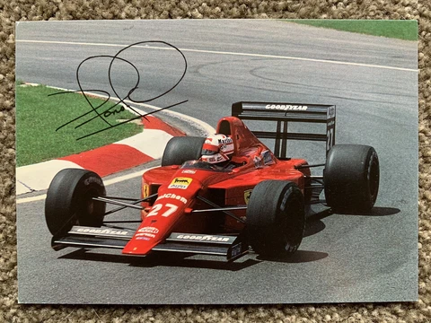 Nigel Mansell Ferrari Post Card 1989 Factory Original #574/89 Cover