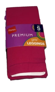 Hanes Girls Leggings, Pink/Black, Small - Picture 1 of 3