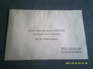 3 OBJETS SIGLES CITROEN 1 ENVELOPPE ET 2 SACS POUR PIECES D ORIGINE - Imagen 1 de 7