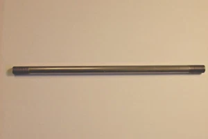 12" STEEL LAMP PIPE 1/8IP THREADED AT EACH END LAMP PART NEW 57116J - Picture 1 of 2