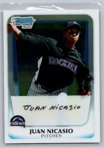 Juan Nicasio 2011 Bowman Chrome Prospects Auto #BCP46 - Picture 1 of 2