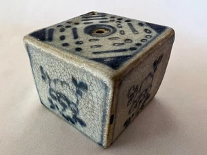 *Authentic* 19th Century Korean Blue and White Scholar's Porcelain Water Dropper - Picture 1 of 7