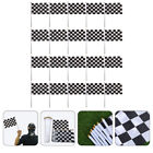25 Pcs Polyester Waving Flag Racing Handheld Stick Flags