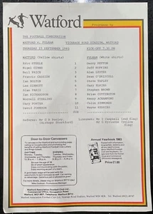 Watford v Fulham, Football Combination, 1983/84 - Picture 1 of 1