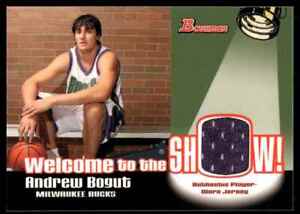 2005-06 Bowman Welcome to the Show! Andrew Bogut Rookie Patch Bucks C39