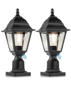 FOLKSMATE Dusk to Dawn Outdoor Post Lights, 2-Pack Waterproof Outside Post La... - Picture 1 of 2