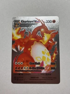 Charizard VMAX - Silver Foil Display Card HP330 074/073 Fan Art NM - Picture 1 of 2