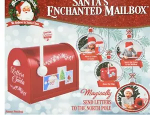 New ! Christmas Multicolor Santa's Enchanted Mailbox Decoration - Picture 1 of 2