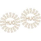 100pcs Hug Cutouts Hug Bulk Decorative Wood Hug Jar Filling Hug Pieces
