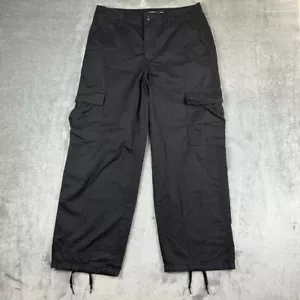 Levis Pants Women 30 Black Y2K '94 Baggy Cargo Skater Grunge Loose Fit Straight - Picture 1 of 16