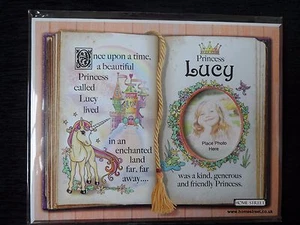 LOLA Princess Unicorn Mount Gift With Verse And Photo Space - Choose A Frame - Picture 1 of 6