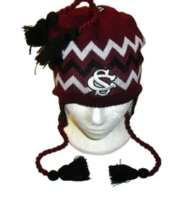 South Carolina Gamecocks Mens Adult Beanie Winter Tassel Hat Cap New Ncaa - Picture 1 of 2