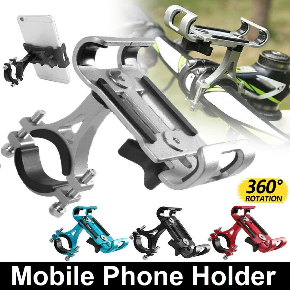 360° Motorcycle Phone Holder Handlebar Mount Bike Mobile Stand Universal - image 1 of 4