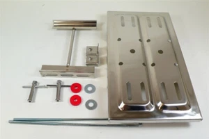 RPC R9258 Chrome 10″ J-Style T-Bar Battery Holddowns - Picture 1 of 3
