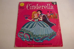 VINTAGE PETER PAN RECORD Cinderella 45 RPM - Imagen 1 de 3