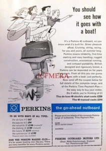 Anuncio de motores fueraborda marinos 'PERKINS' - Impresión original 1963 - Imagen 1 de 1