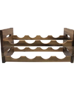 NOS NIP KALMAR TEAK STAPELBARES WEINREGAL 2-TEILIG - Bild 1 von 9