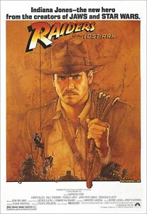 Indiana Jones Raiders of the Lost Ark One Sided Original Movie Poster 27×40