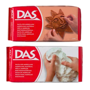 DAS Air Drying Self Hardening Modelling Clay 1kg Packs, White or Terracotta - Picture 1 of 5