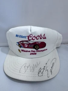 New VTG Coors Bill Elliott #9 Winston Cup 1988 NASCAR Champion White hat RARE - Picture 1 of 13