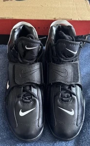 Vintage Nike Barrage Shark 1990's Football Baseball Cleats Size 9.5 Shoes Black - Picture 1 of 15