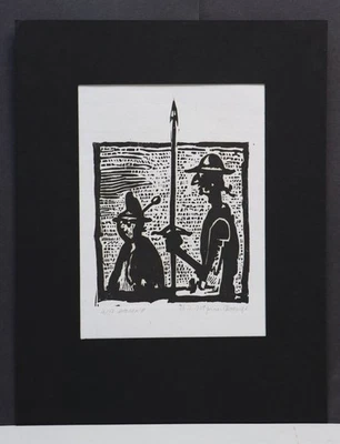 Expressionist  - Don Quichotte - Expressionismus - Holzschnitt - 4/33 - Bild 1 von 4