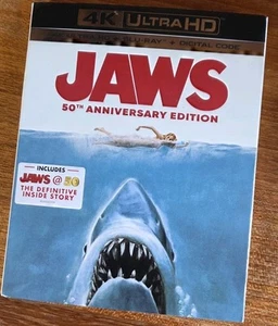 Jaws 50th Anniversary Edition 4K ULTRA HD/BLU-RAY New - Picture 1 of 2