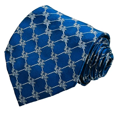 University Of Kentucky Wildcats Шелковый Мужской Галстук Геометрический Выпускник Колледж Тренер - Изображение 1 из 4