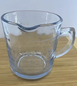Vintage Fire King Oven Glass One Cup 8 oz One Spout Measuring Cup - Picture 1 of 7