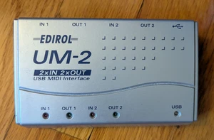 Edirol UM-2 USB MIDI Interface w/ cables - Used - Picture 1 of 4