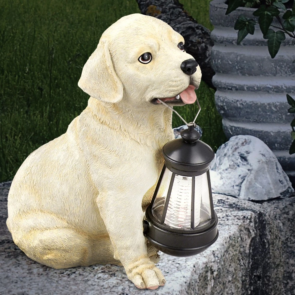 Solar-Hundelaterne Für Den Garten – Hängende Solarlampe, Wetterfest, Mit Hundemotiv