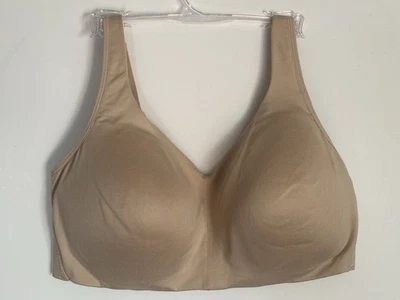 VANITY FAIR Radiant 2XL Wireless Lightly Lined Comfort Bra Damask Natural 72206 - Image 1 of 4