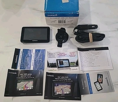 Garmin nüvi 2455LMT GPS with accessories - Image 1 of 4