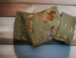 Pottery Barn Sylvie Vogel Bettbezug grün KÖNIG 2-Kissenbezüge Schmetterling Rarität - Bild 1 von 11