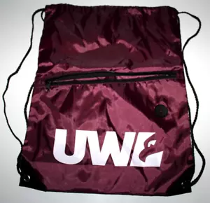 Mochila con cordón marrón de la Universidad de Wisconsin La-Crosse - Imagen 1 de 2