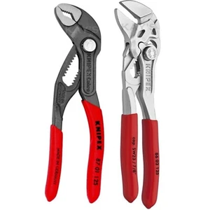 Knipex 125 mm Wasserpumpenzange und 150 mm Zangenschlüssel Set in Beutel 00 20 72 V01  - Bild 1 von 8