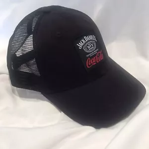 New Collectible Jack Daniels & Coca-Cola Black Baseball Cap - Picture 1 of 10