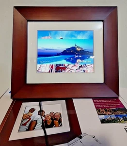 Philips Photo Brown Frame 8” inches LCD Panel Digital Frame Stores 1000 photos - Picture 1 of 20