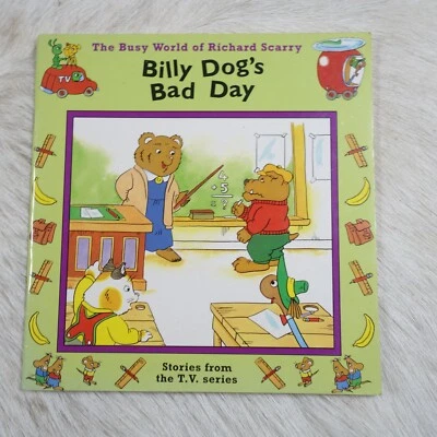 richard scarry billy dog's bad day busy world of richard scarry medium book - Image 1 of 3