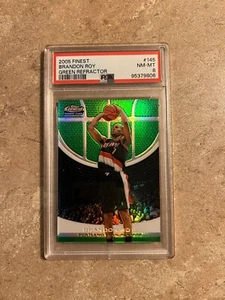 2005-06 Finest Brandon Roy RC Green Refractor #145 PSA 8 Numbered Out Of /129 - Picture 1 of 2