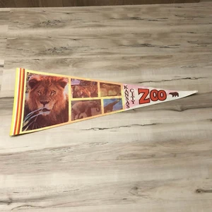 Bandiera pennant souvenir vintage KANSAS CITY ZOO - Foto 1 di 2
