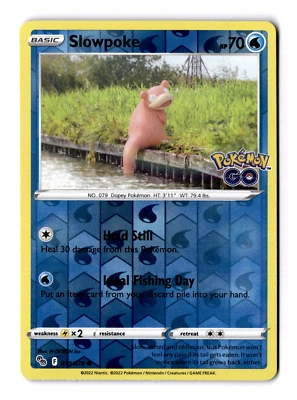 Slowpoke 019/078 Pokémon GO Reverse Holo - Image 1 of 3